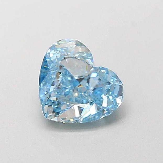 1.05 Ct. Fancy Vivid  Blue Heart Lab Grown Diamond