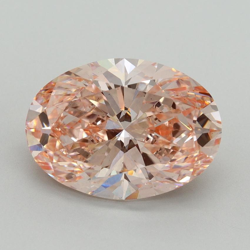 5.02 Ct. Fancy Intense Pink Oval Lab Grown Diamond