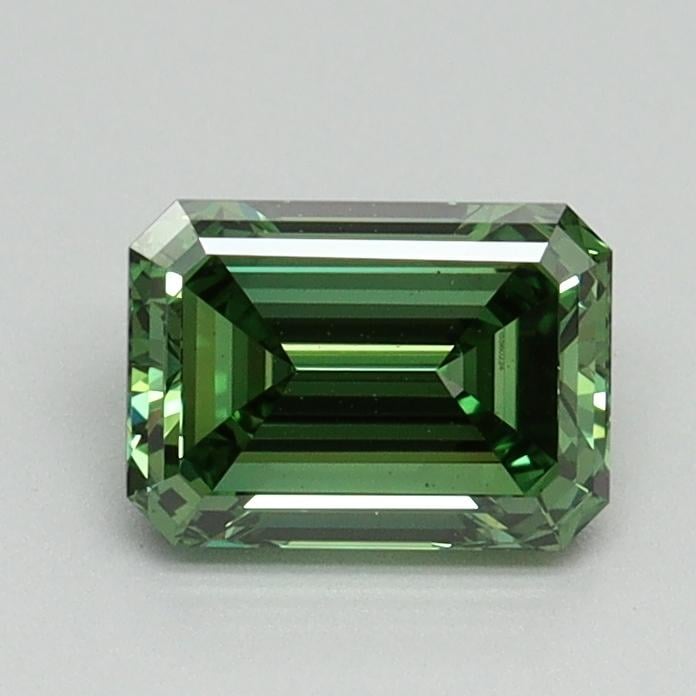 0.92 Ct. Fancy Vivid Pacific Green Emerald Lab Grown Diamond