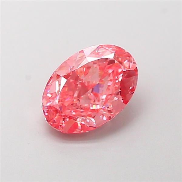 1.29 Ct. Fancy Vivid  Pink Oval Lab Grown Diamond