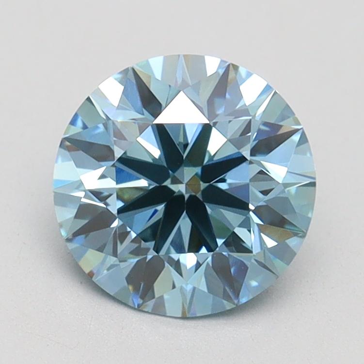 1.50 Ct. Fancy Vivid Blue Round Lab Grown Diamond