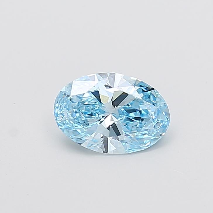 1.00 Ct. Fancy Vivid Blue Oval Lab Grown Diamond