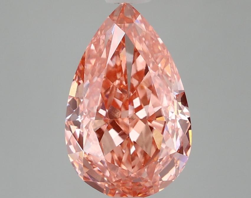 3.58 Ct. Fancy Pink Pear Lab Grown Diamond