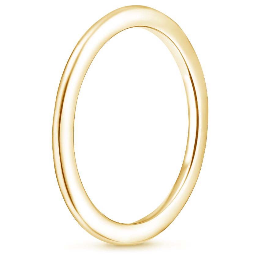 18K Yellow Gold Aimee Wedding Ring, large side view