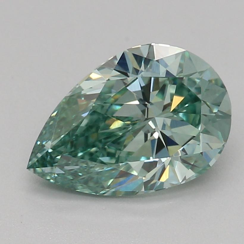1.04 Ct. Fancy Vivid Green Pear Lab Grown Diamond