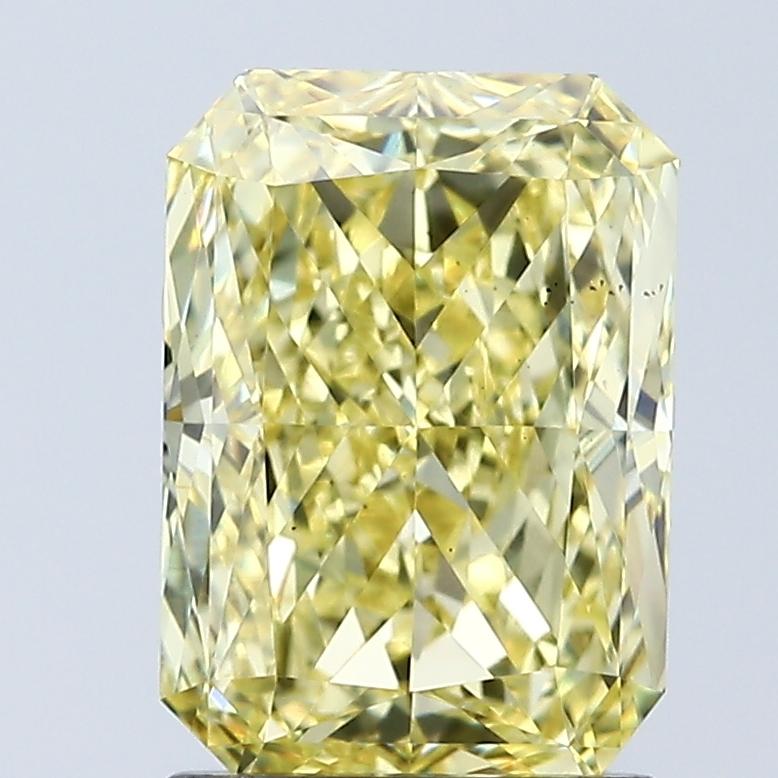2.08 Ct. Fancy Vivid Yellow Radiant Lab Grown Diamond