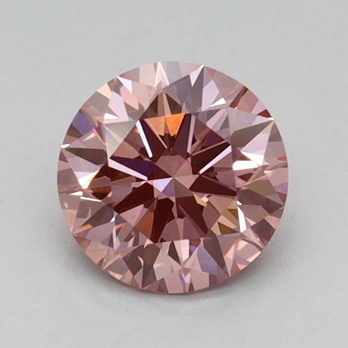 0.62 Ct. Fancy Intense Pink Round Lab Grown Diamond