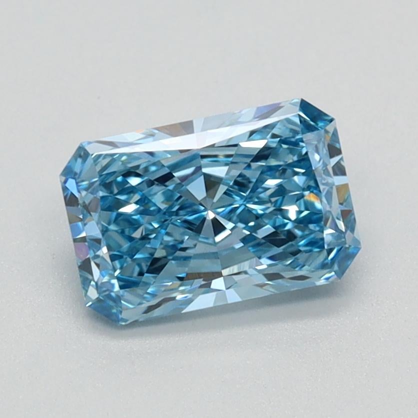 0.93 Ct. Fancy Vivid Blue Radiant Lab Grown Diamond