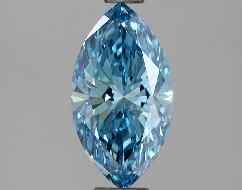 1.22 Ct. Fancy Vivid Blue Marquise Lab Grown Diamond