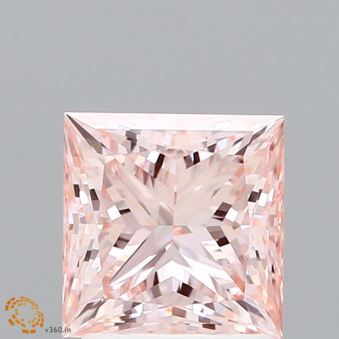 2.03 Ct. Fancy Intense Pink Princess Lab Grown Diamond