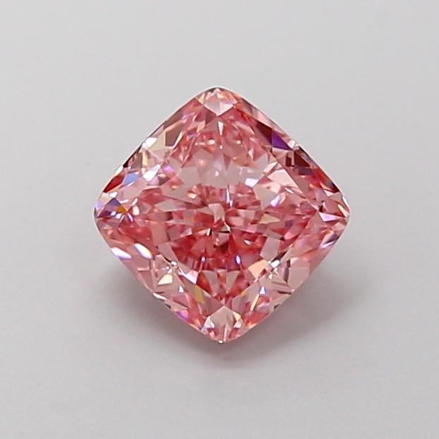1.06 Ct. Fancy Vivid Pink Cushion Lab Grown Diamond