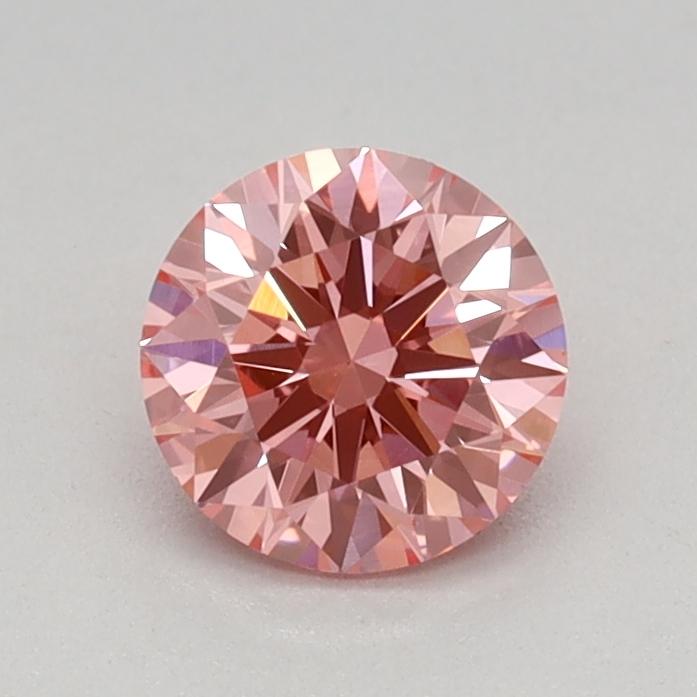 0.50 Ct. Fancy Vivid Pink Round Lab Grown Diamond