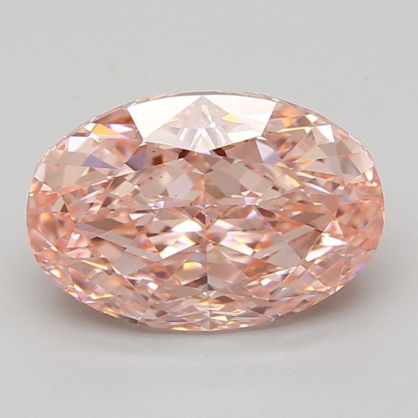5.12 Ct. Fancy Vivid Pink Oval Lab Grown Diamond