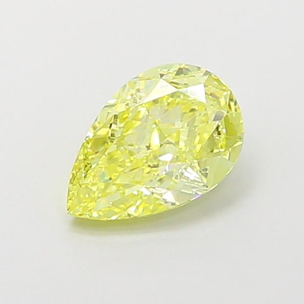 1.12 Ct. Fancy Intense Yellow Pear Lab Grown Diamond