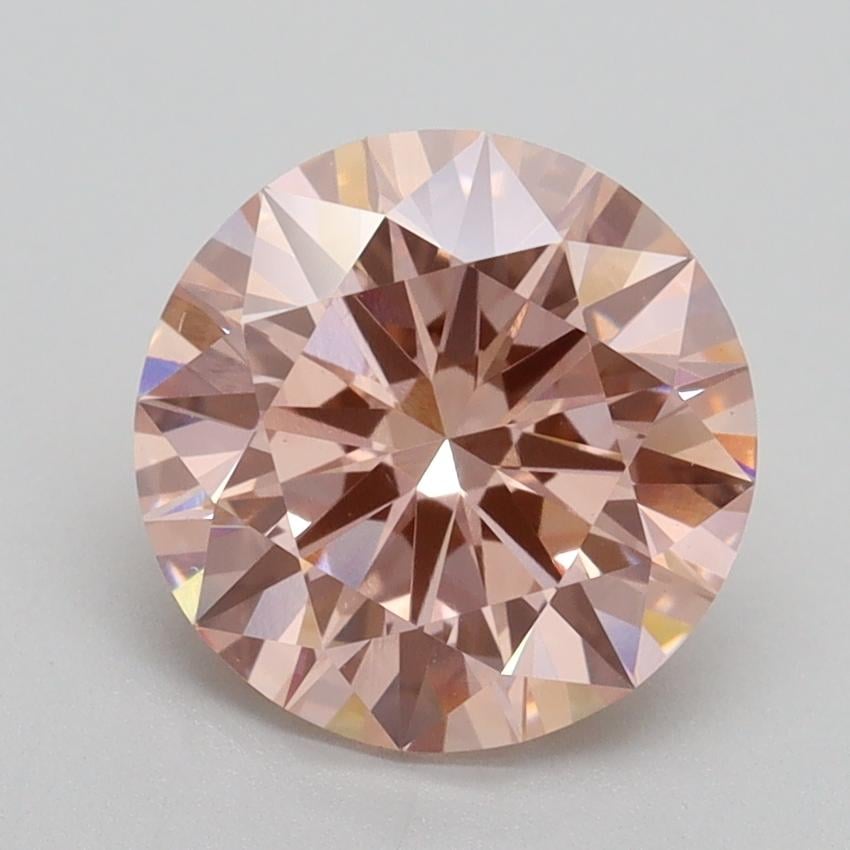 2.52 Ct. Fancy Intense Pink Round Lab Grown Diamond