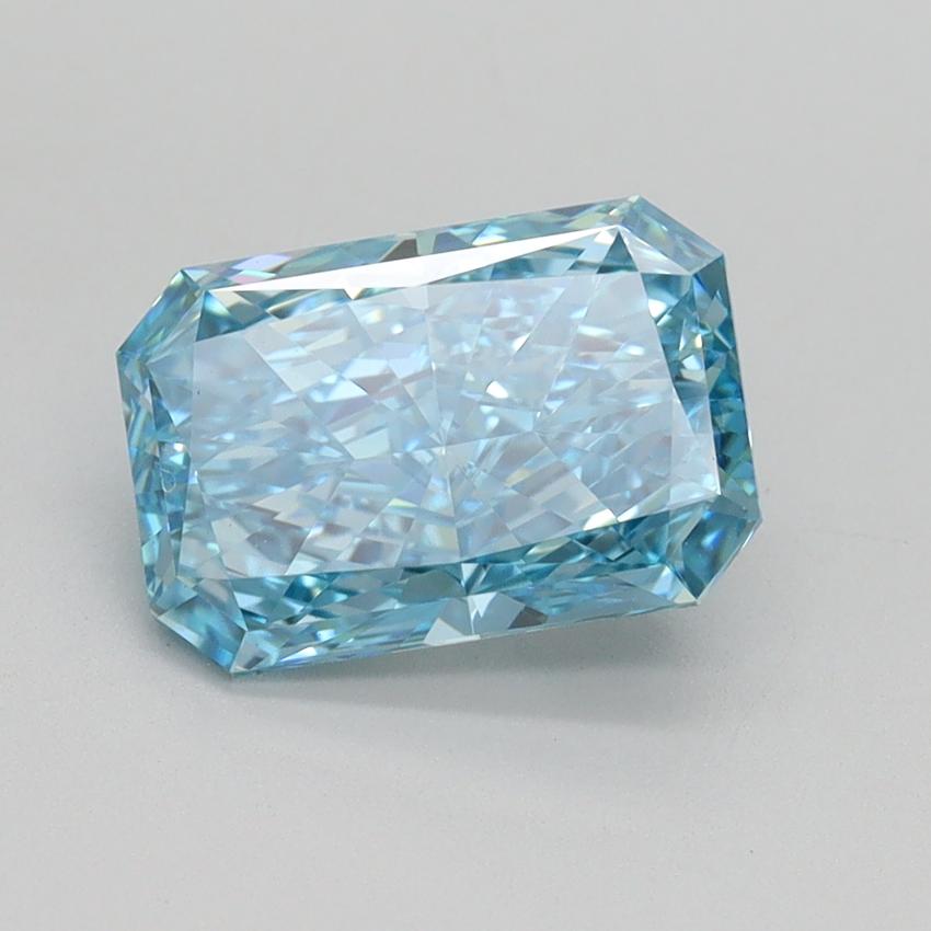 2.00 Ct. Fancy Vivid Blue Radiant Lab Grown Diamond