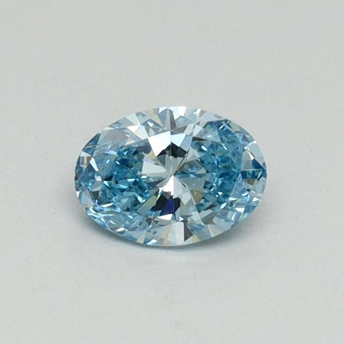 0.30 Ct. Fancy Vivid Blue Oval Lab Grown Diamond