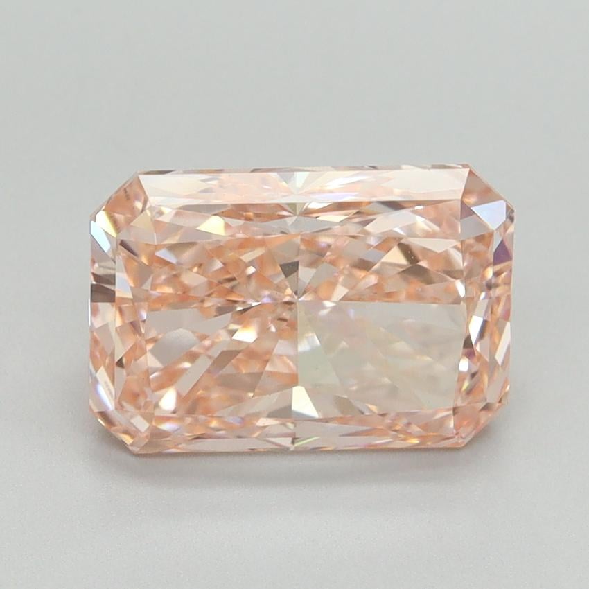 3.19 Ct. Fancy Vivid Pink Radiant Lab Grown Diamond