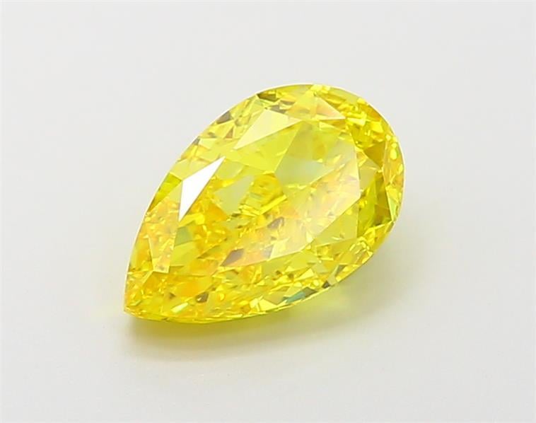 1.97 Ct. Fancy Vivid Yellow Pear Lab Grown Diamond