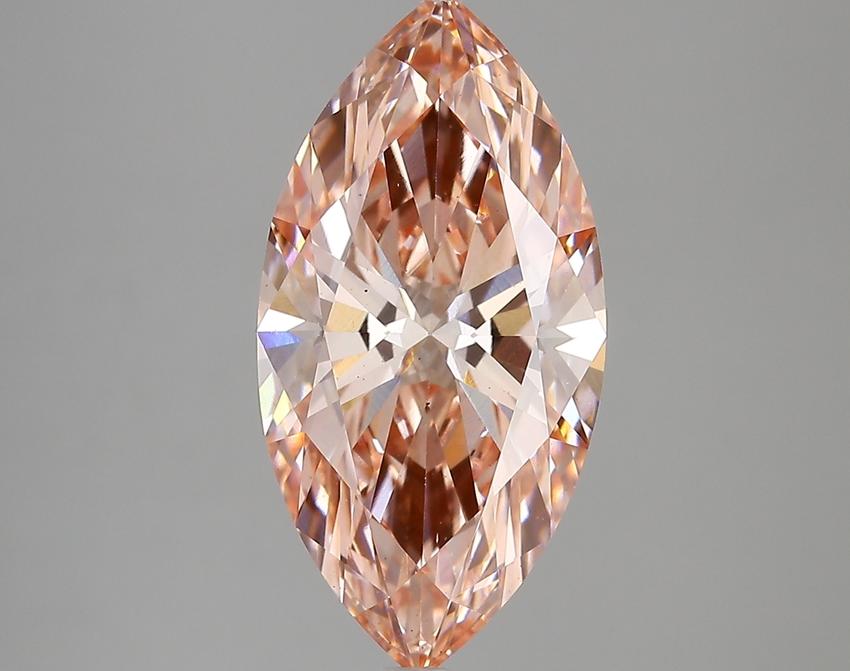 4.68 Ct. Fancy Intense Pink Marquise Lab Grown Diamond