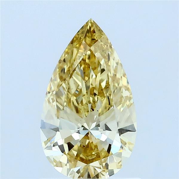 1.00 Ct. Fancy Intense Yellow Pear Lab Grown Diamond