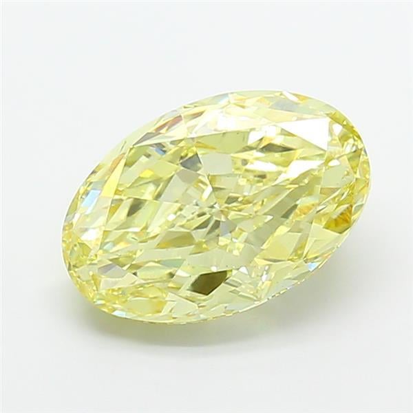 5.13 Ct. Fancy Intense Yellow Oval Lab Grown Diamond