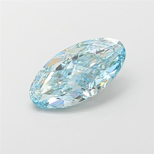 2.04 Ct. Fancy Vivid Blue Oval Lab Grown Diamond