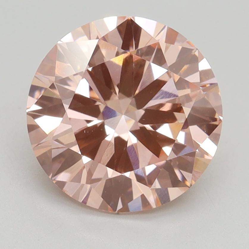 2.50 Ct. Fancy Intense Pink Round Lab Grown Diamond