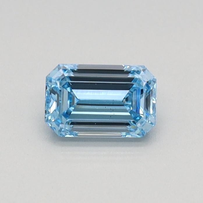 0.31 Ct. Fancy Intense Blue Emerald Lab Grown Diamond