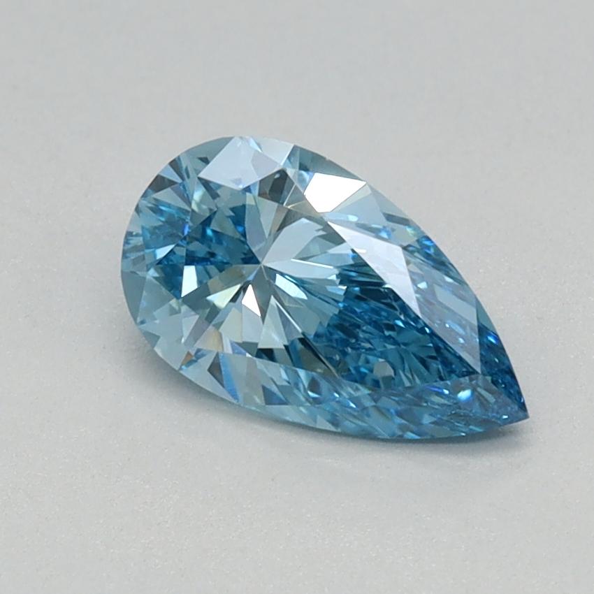 0.57 Ct. Fancy Vivid Blue Pear Lab Grown Diamond