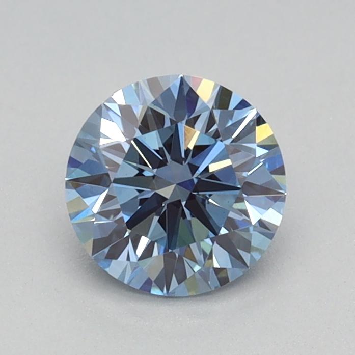 0.53 Ct. Fancy Vivid Blue Round Lab Grown Diamond