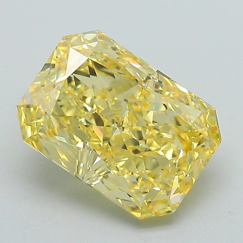 3.53 Ct. Fancy Intense Yellow Radiant Lab Grown Diamond