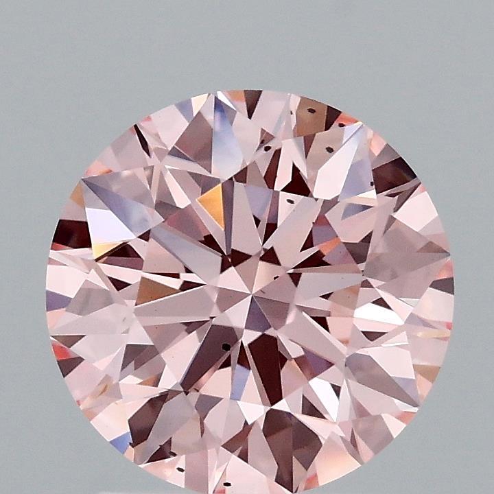 2.08 Ct. Fancy Vivid Pink Round Lab Grown Diamond