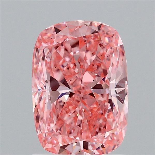 1.51 Ct. Fancy Vivid Pink Cushion Lab Grown Diamond