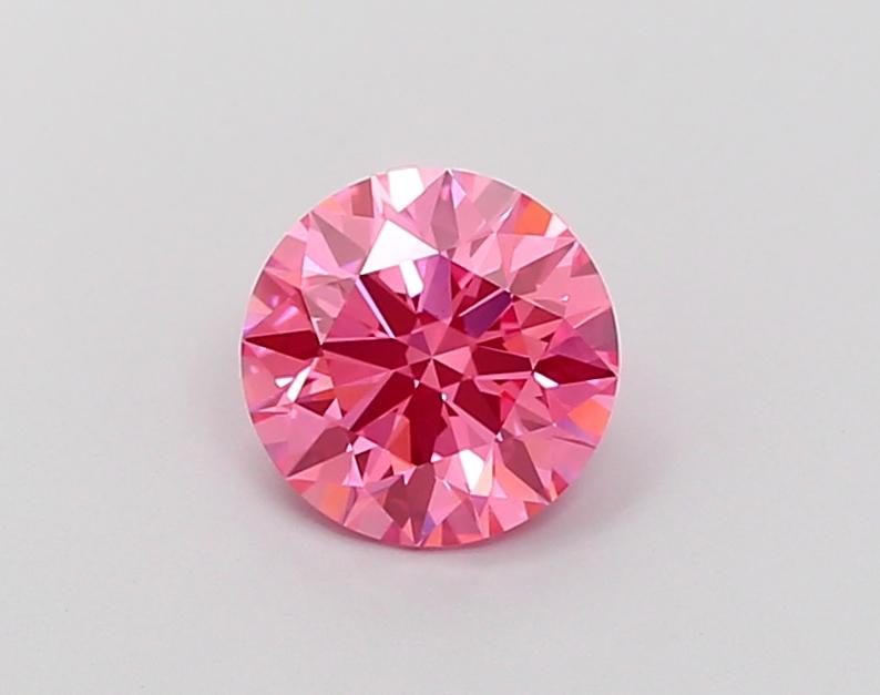 1.08 Ct. Fancy Vivid Pink Round Lab Grown Diamond