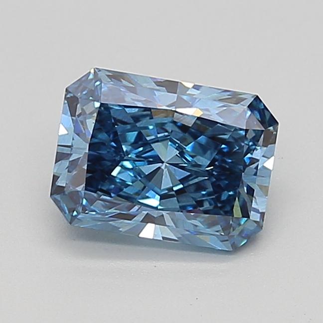 1.59 Ct. Fancy Vivid Blue Radiant Lab Grown Diamond
