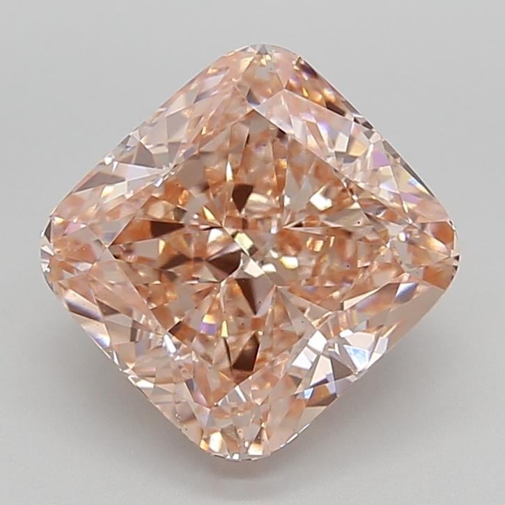 4.57 Ct. Fancy Intense Pink Cushion Lab Grown Diamond