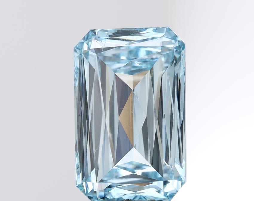 15.02 Ct. Fancy Vivid Blue Radiant Lab Grown Diamond