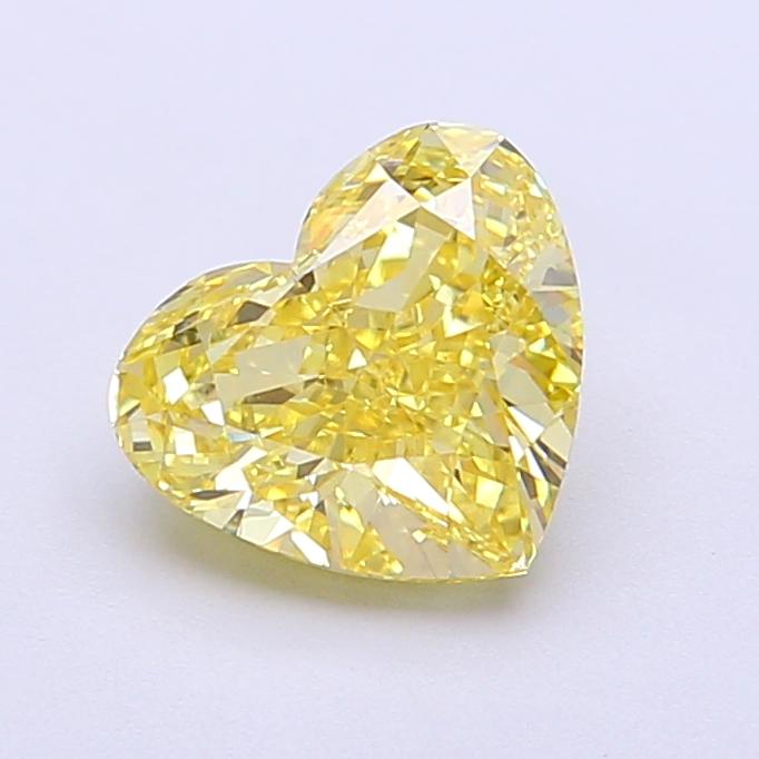 1.50 Ct. Fancy Vivid Yellow Heart Lab Grown Diamond