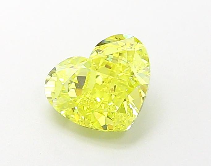 1.09 Ct. Fancy Vivid  Yellow Heart Lab Grown Diamond