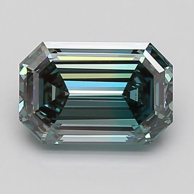 0.94 Ct. Fancy Deep Green Emerald Lab Grown Diamond
