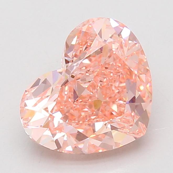 3.03 Ct. Fancy Vivid Pink Heart Lab Grown Diamond