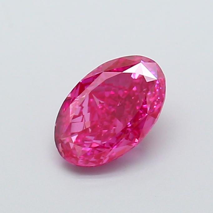 1.08 Ct. Fancy Vivid Pink Oval Lab Grown Diamond
