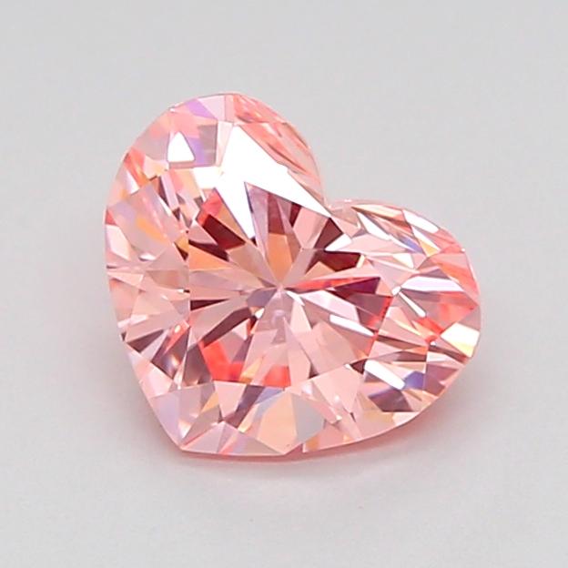 1.08 Ct. Fancy Vivid Pink Heart Lab Grown Diamond