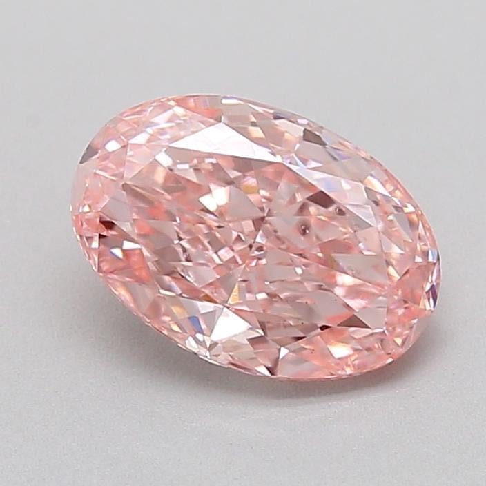 1.07 Ct. Fancy Vivid  Pink Oval Lab Grown Diamond