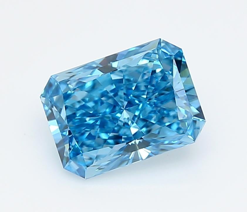 2.06 Ct. Fancy Vivid  Blue Radiant Lab Grown Diamond