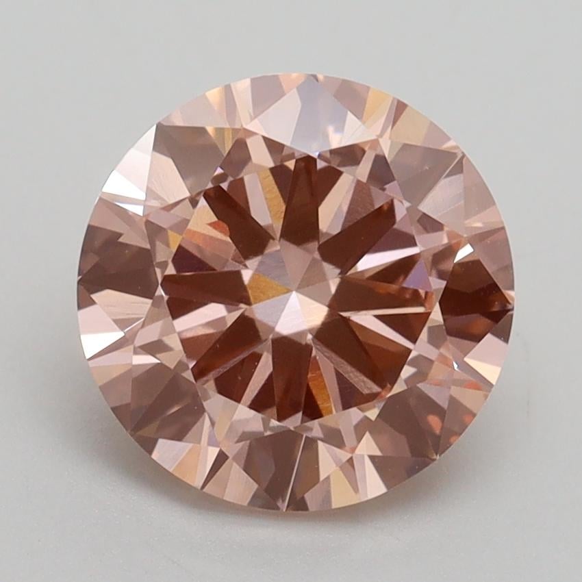 2.50 Ct. Fancy Intense Pink Round Lab Grown Diamond