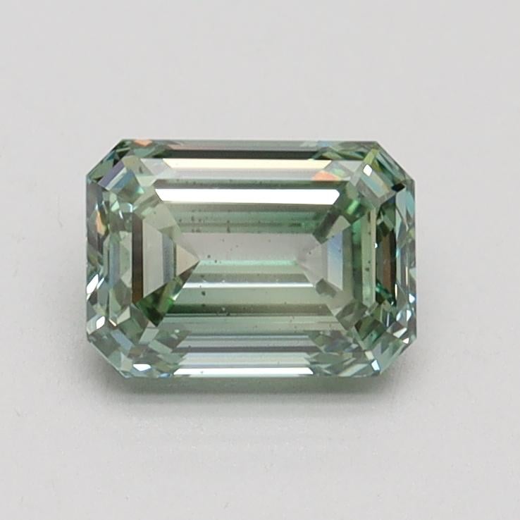 0.90 Ct. Fancy Intense Green Emerald Lab Grown Diamond