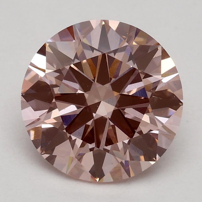 2.13 Ct. Fancy Intense Pink Round Lab Grown Diamond