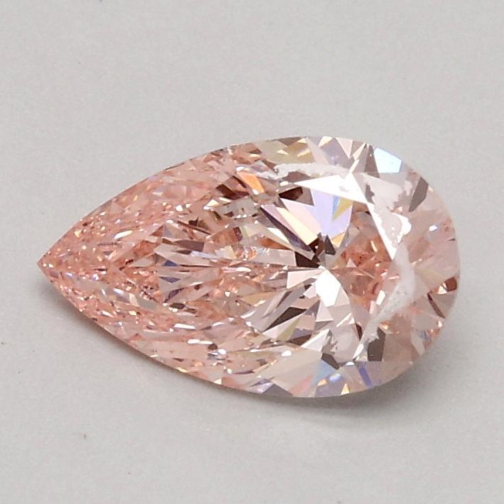 0.58 Ct. Fancy Intense Pink Pear Lab Grown Diamond